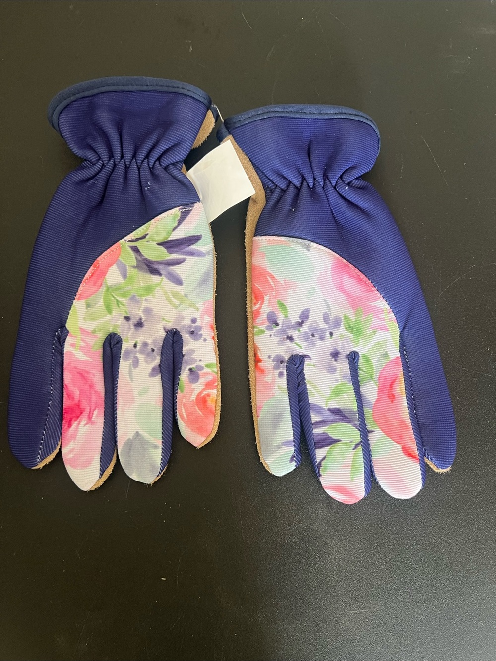 Martha Stewart Floral Gardening Women's Gloves - Navy and Multi